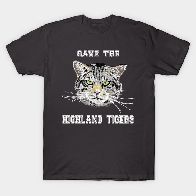 Save the Highland Tigers T-Shirt by SNK Kreatures